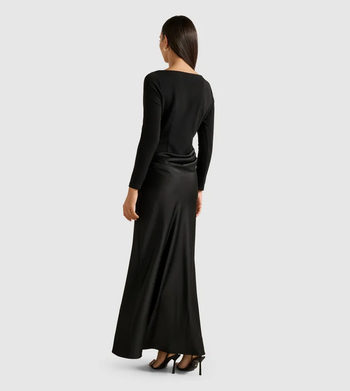 forever new BRIELLA Boat Neck Drape Maxi Dress
